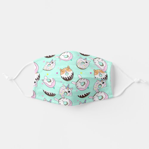 Cute Donut Fun Pattern Adult Cloth Face Mask