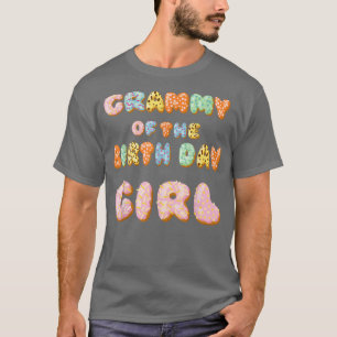 Cute Donut Grammy Birthday GirlSweet Family Donut  T-Shirt
