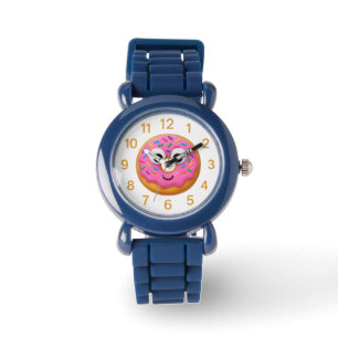 Cute Donut Kids Clock – Googly Eyes Fun Watch