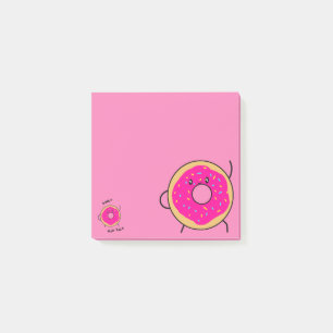 Cute Donut Novelty Pink Post-it Notes