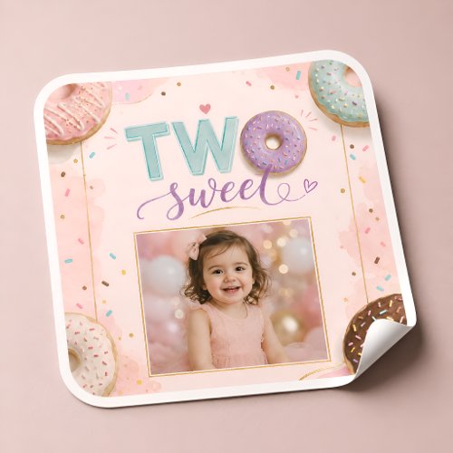 Cute Donut Party Favor Labels for Girls Celebratio