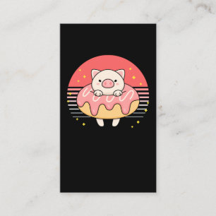 Cute Donut Pig Lover Business Card