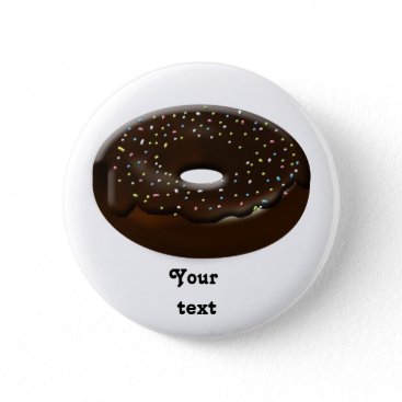 Cute Donut Pinback Button