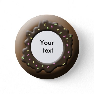 Cute Donut Pinback Button