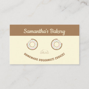 Cute Donut Sweet Treats Cookies Business Card