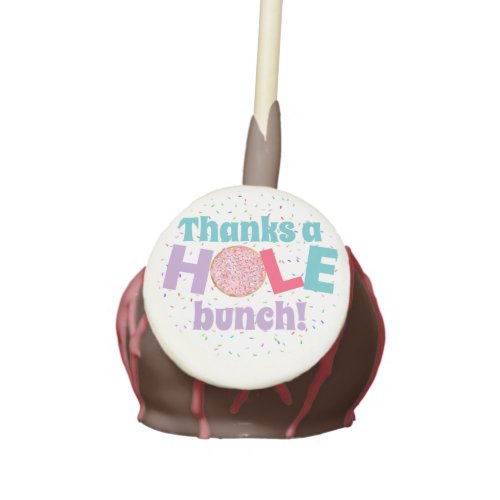 Cute Donut Themed Thanks A Hole Bunch Cake Pops