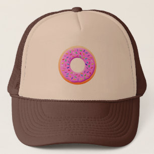 Cute Donut With Sprinkles Drawing Trucker Hat