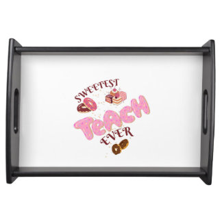 Cute Donuts Teacher Phone Case Serving Tray