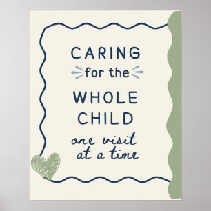 Cute Doodle Caring for Whole Child Art Poster