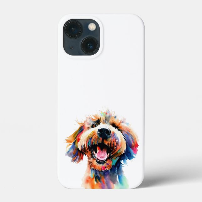 Cute doodle - Colorful Labradoodle Art Case-Mate iPhone Case (Back)