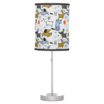 Cute Doodle Dog Pattern Table Lamp