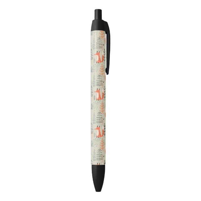 Cute Doodle Fox Forest Woodland Pattern Pen (Bottom (Vertical))