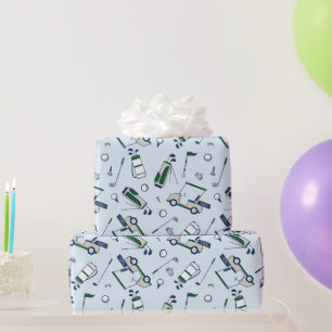 Cute Doodle Golf Wrapping Paper