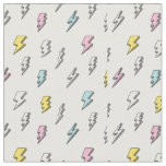 Cute Doodle Lightning Bolt Pattern Fabric