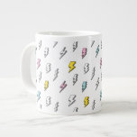 Cute Doodle Lightning Bolt Pattern Giant Coffee Mug