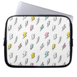 Cute Doodle Lightning Bolt Pattern Laptop Sleeve