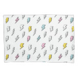 Cute Doodle Lightning Bolt Pattern Pillow Case