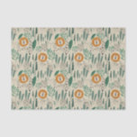 Cute Doodle Lion Jungle Rainforest Pattern Tissue Paper