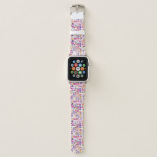 Cute Doodle Manicure Pattern Apple Watch Band