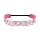 Cute Doodle Manicure Pattern Athletic Headband