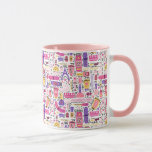 Cute Doodle Manicure Pattern Mug