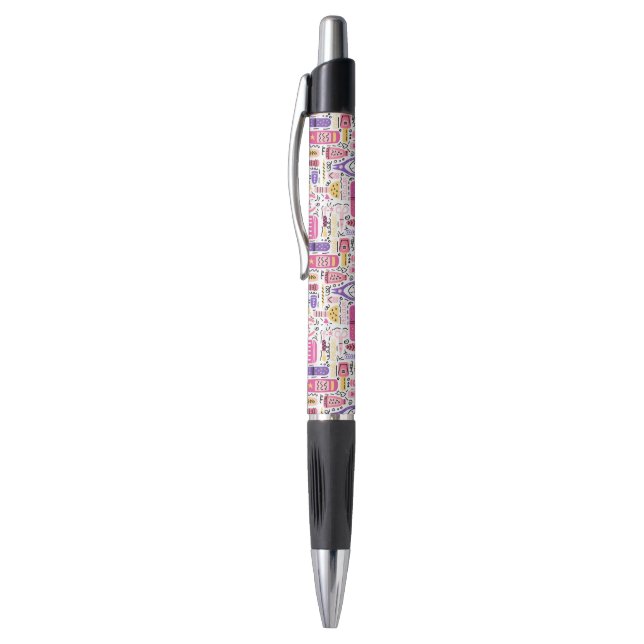 Cute Doodle Manicure Pattern Pen (Top (Vertical))