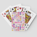 Cute Doodle Manicure Pattern Poker Cards