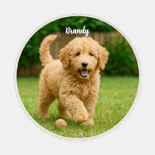 Cute Doodle Personalized Beverage Coaster Set