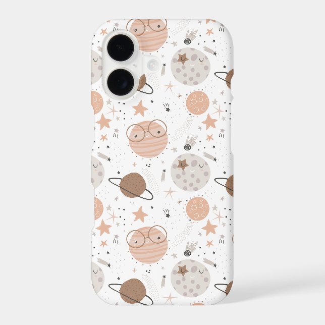 Cute Doodle Planet Pattern Samsung Galaxy Case (Back)