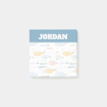 Cute Doodle School of Fish Pattern Post-it Notes