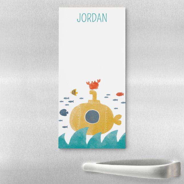 Cute Doodle Submarine | Explore Magnetic Notepad (In Situ)