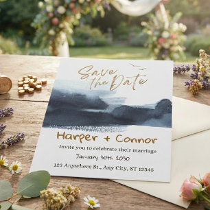 Cute Doodle Wedding Save the Date Invitation