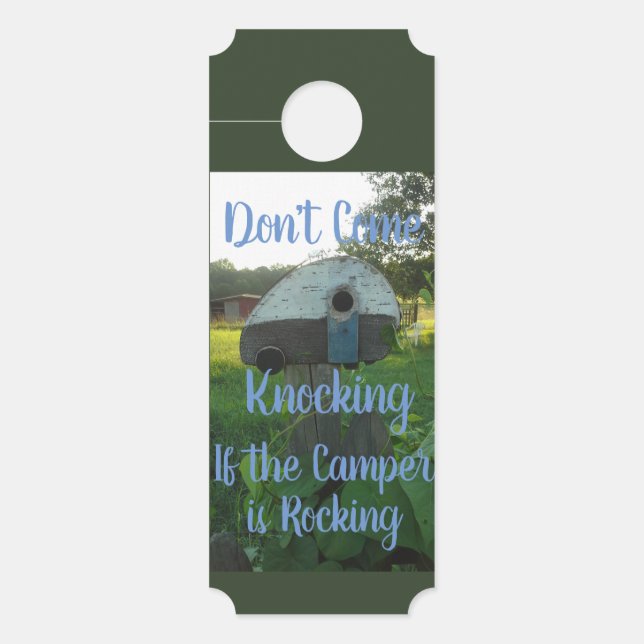 Cute Door Hanger for Campers (Front)