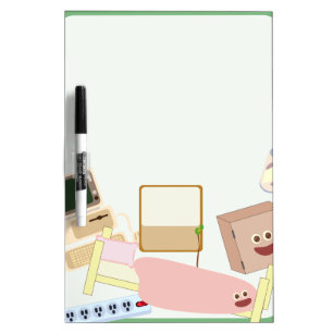 Cute Dorm Living Pattern Dry Erase Board