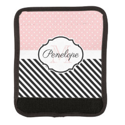 Cute Dots and Stripes Luggage Handle Wrap