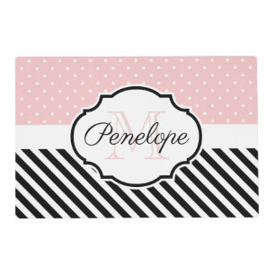 Cute Dots and Stripes Placemat