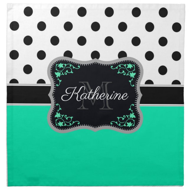 Cute Dots Cloth Napkin (Front)