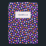 Cute Dots Spots Bright Blue Purple Personalized iPad Pro Cover<br><div class="desc">Cute Dots Spots Bright Blue Purple Personalized Tablet Case</div>