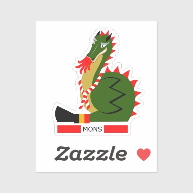 Cute Doudou Dragon of Mons Sticker (Sheet)