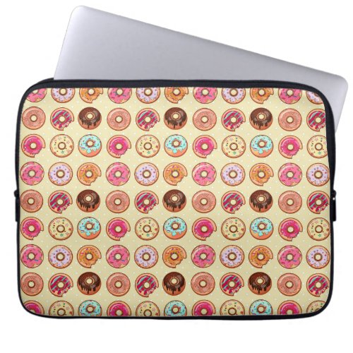 Cute Doughnut Pattern  Laptop Sleeve