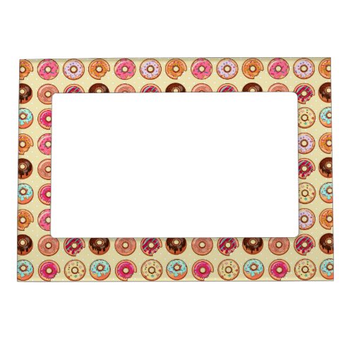 Cute Doughnut Pattern Magnetic Frame