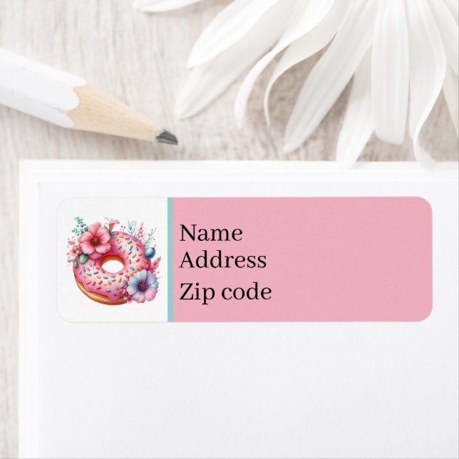 Cute doughnut shop Bakery Label (Insitu)