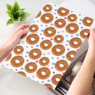 Cute doughnut tiled pattern envelope mailers
