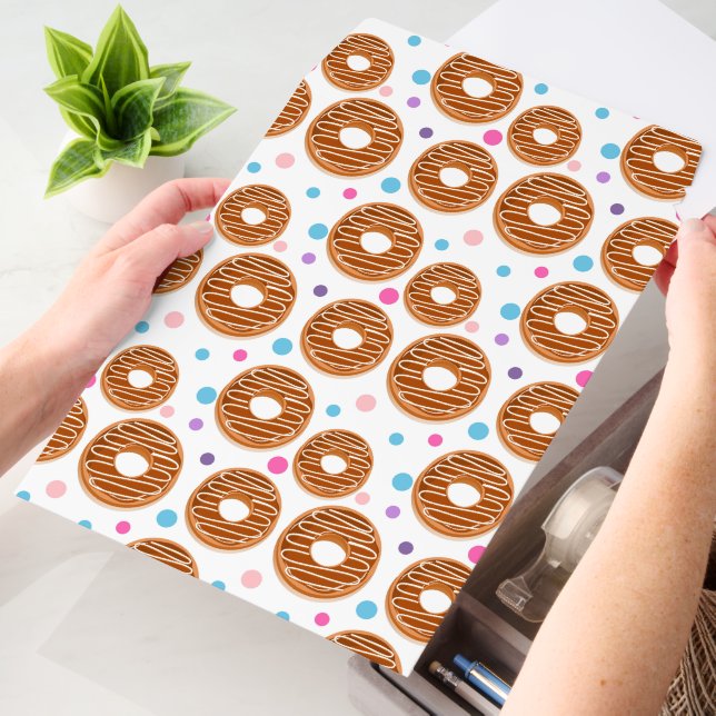 Cute doughnut tiled pattern  envelope mailers (Desk)