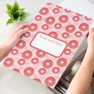 Cute doughnut tiled pattern text box envelope mailers