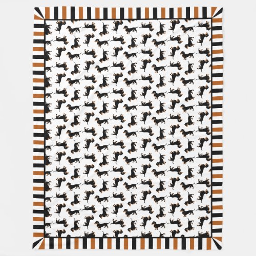 Cute Doxies Dachshund Pattern Blanket