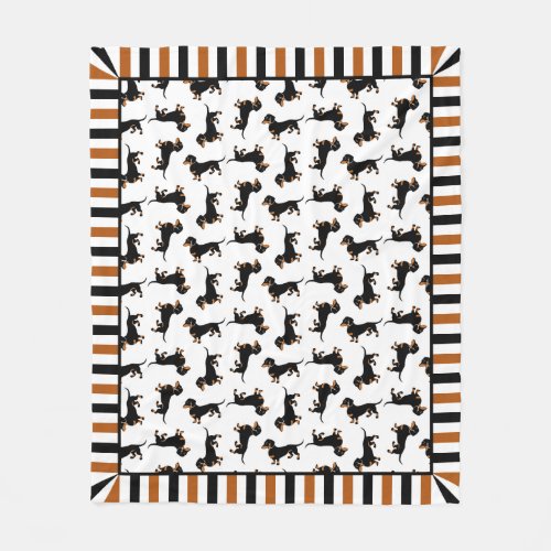 Cute Doxies Dachshund Pattern Blanket 50 x 60 inch