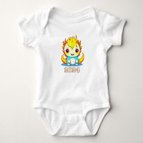 Cute Dragon 2024 Baby Bodysuit