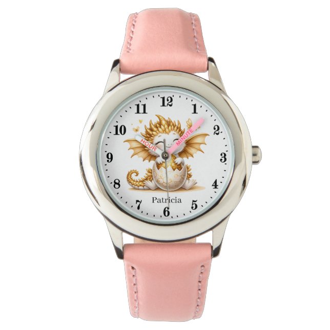 Cute Dragon add name Watch (Front)