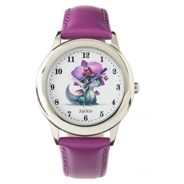 Cute Dragon add name Watch (Front)
